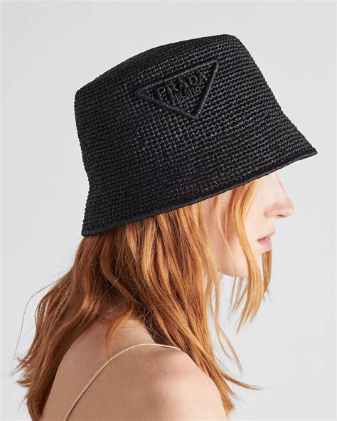 prada straw bucket hat|prada bucket hat women.